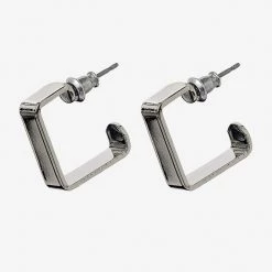 Los Angeles Apparel Women's EARSQHOOP - Square Hoop Earrings