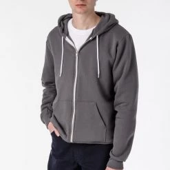 Los Angeles Apparel F97 - Flex Fleece Zip Up Hoodie Men's