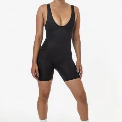 Los Angeles Apparel Women's RPL352 - Poly Interlock Bra Tank Workout One-Piece