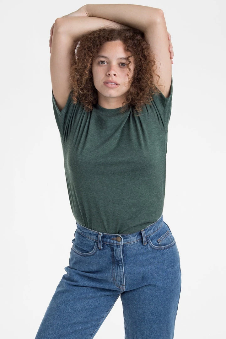 Los Angeles Apparel Women's FF01 Unisex - Poly-Cotton Crew Neck T-Shirt 4 Los Angeles Apparel Women's FF01 Unisex - Poly-Cotton Crew Neck T-Shirt