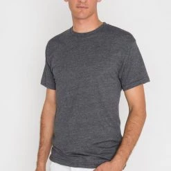 Los Angeles Apparel FF01 - Poly-Cotton Crew Neck T-Shirt Men's