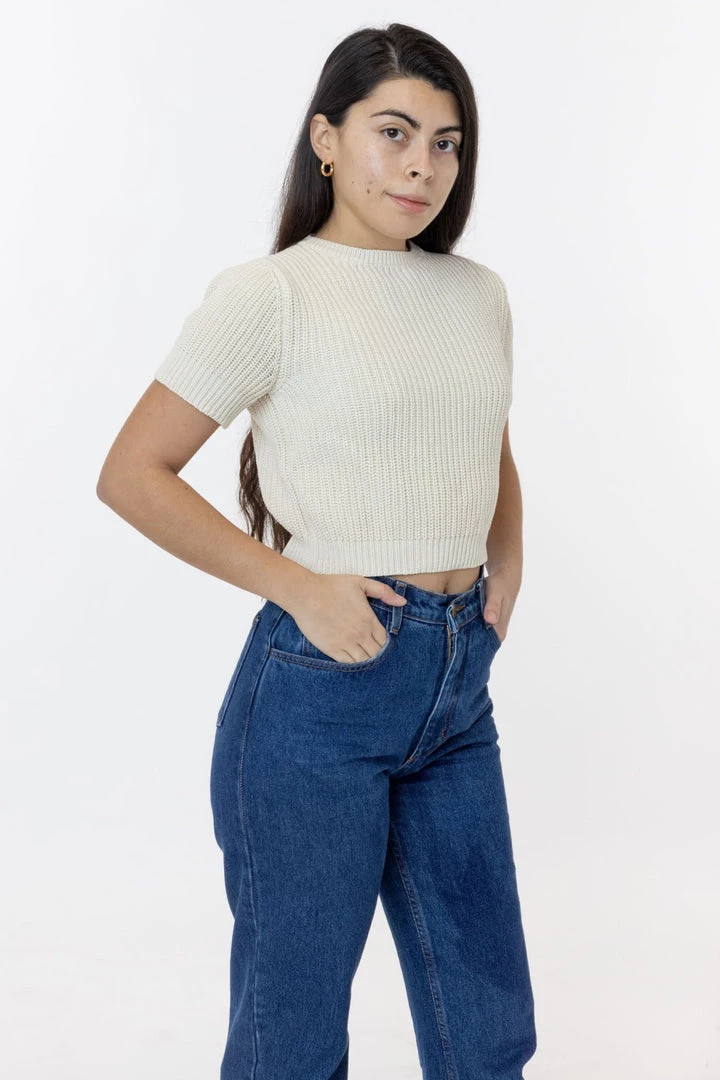 Los Angeles Apparel Women's FM06GD - Fisherman Cropped Tee 4 Los Angeles Apparel Women's FM06GD - Fisherman Cropped Tee