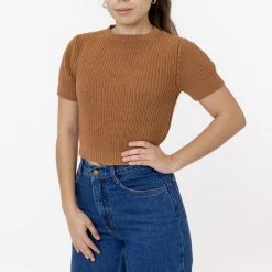 Los Angeles Apparel Women's FM06GD - Fisherman Cropped Tee 38 Los Angeles Apparel Women's FM06GD - Fisherman Cropped Tee