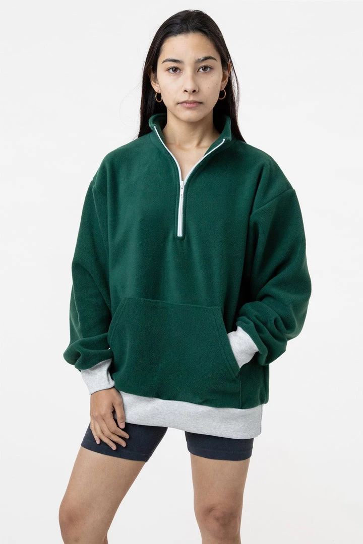 Los Angeles Apparel PF408 - Polar Fleece Half Zip Pullover 11 Los Angeles Apparel PF408 - Polar Fleece Half Zip Pullover