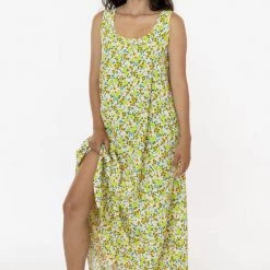 Los Angeles Apparel RPCH02 - Chiffon A-Line Maxi Dress
