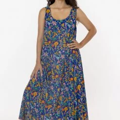 Los Angeles Apparel RPCH02 - Chiffon A-Line Maxi Dress