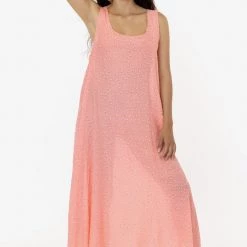 Los Angeles Apparel RPCH02 - Chiffon A-Line Maxi Dress