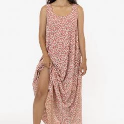 Los Angeles Apparel RPCH02 - Chiffon A-Line Maxi Dress