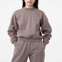 Los Angeles Apparel HF06GD - 14 Oz Pigment Dye Heavy Fleece Cropped Mock Neck Pullover