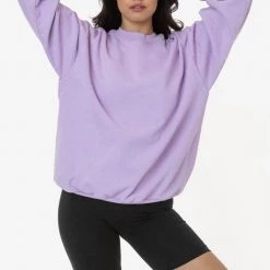 Los Angeles Apparel Women's HF07GD Mix - 14oz. Garment Dye Heavy Fleece Pullover Crewneck Sweatshirt (New & Now) 16 Los Angeles Apparel Women's HF07GD Mix - 14oz. Garment Dye Heavy Fleece Pullover Crewneck Sweatshirt (New & Now)