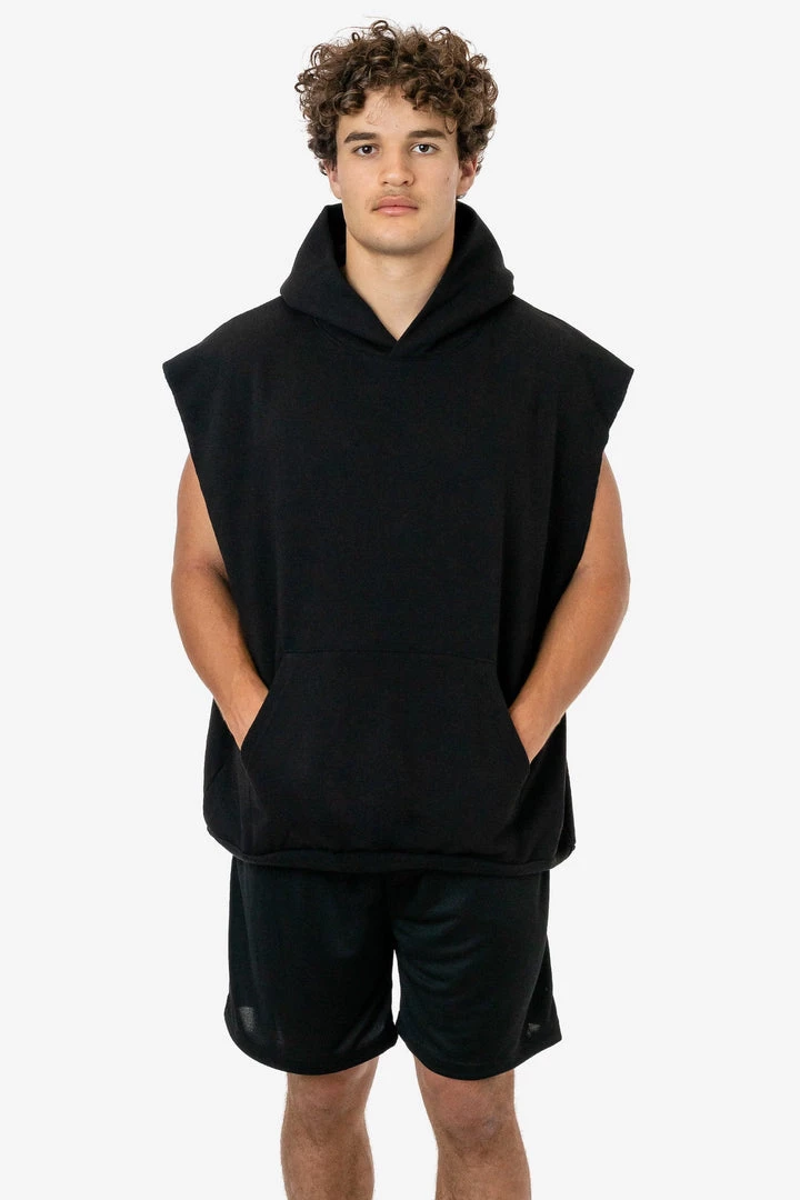 Los Angeles Apparel Men's HF-08 - 14 Oz. Heavy Fleece Sleeveless Hooded Pullover 5 Los Angeles Apparel Men's HF-08 - 14 Oz. Heavy Fleece Sleeveless Hooded Pullover