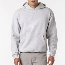 Los Angeles Apparel Unisex HF-09 Mix - 14oz. Heavy Fleece Hooded Pullover Sweatshirt