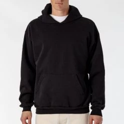 Los Angeles Apparel Unisex HF-09 Mix - 14oz. Heavy Fleece Hooded Pullover Sweatshirt