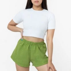 Los Angeles Apparel HF314GD - Garment Dye Heavy Fleece Short Shorts