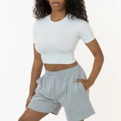 Los Angeles Apparel 1242GD Unisex - Heavy Jersey Garment Dye Gym Shorts Women's