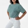 Los Angeles Apparel Women's 1203GD Unisex - Short Sleeve Binding Garment Dye T-Shirt