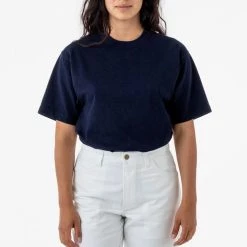 Los Angeles Apparel Women's 1203GD Unisex - Short Sleeve Binding Garment Dye T-Shirt