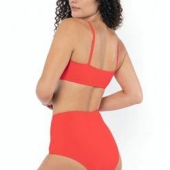 Los Angeles Apparel Women's RRS065 - Ribbed High Waist Bikini Bottom