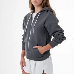 Los Angeles Apparel F97 Unisex - Flex Fleece Zip Up Hoodie Women's