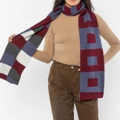 Los Angeles Apparel Women's JQSCARF09 - Bauhaus Grid Scarf