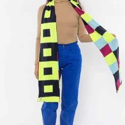 Los Angeles Apparel Women's JQSCARF09 - Bauhaus Grid Scarf