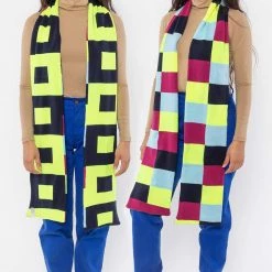 Los Angeles Apparel Women's JQSCARF09 - Bauhaus Grid Scarf