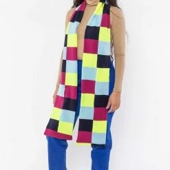 Los Angeles Apparel Women's JQSCARF09 - Bauhaus Grid Scarf