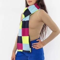 Los Angeles Apparel Women's JQSCARF09 - Bauhaus Grid Scarf