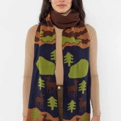 Los Angeles Apparel Women's JQSCARF10 - Woodland Creature Scarf 10 Los Angeles Apparel Women's JQSCARF10 - Woodland Creature Scarf