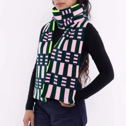 Los Angeles Apparel JQSCARF21 - Misaligned Stripe Scarf Women's