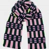Los Angeles Apparel JQSCARF21 - Misaligned Stripe Scarf Women's