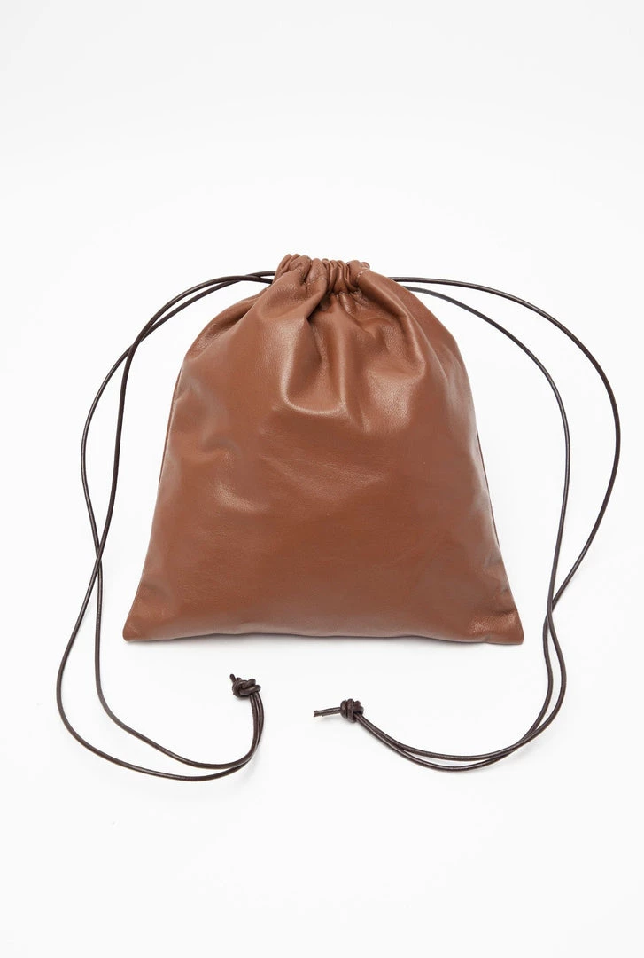 Los Angeles Apparel LMBLTR001 - Lambskin Drawstring Bag Women's 18 Los Angeles Apparel LMBLTR001 - Lambskin Drawstring Bag Women's