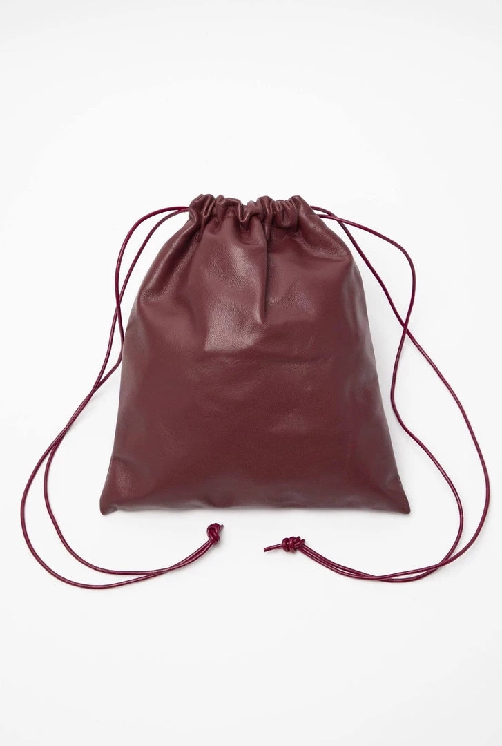 Los Angeles Apparel LMBLTR001 - Lambskin Drawstring Bag Women's 9 Los Angeles Apparel LMBLTR001 - Lambskin Drawstring Bag Women's