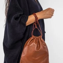 Los Angeles Apparel LMBLTR001 - Lambskin Drawstring Bag Women's 39 Los Angeles Apparel LMBLTR001 - Lambskin Drawstring Bag Women's