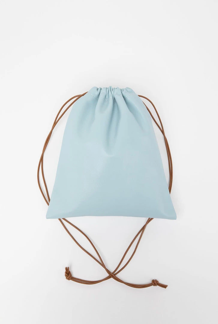 Los Angeles Apparel LMBLTR001 - Lambskin Drawstring Bag Women's 20 Los Angeles Apparel LMBLTR001 - Lambskin Drawstring Bag Women's