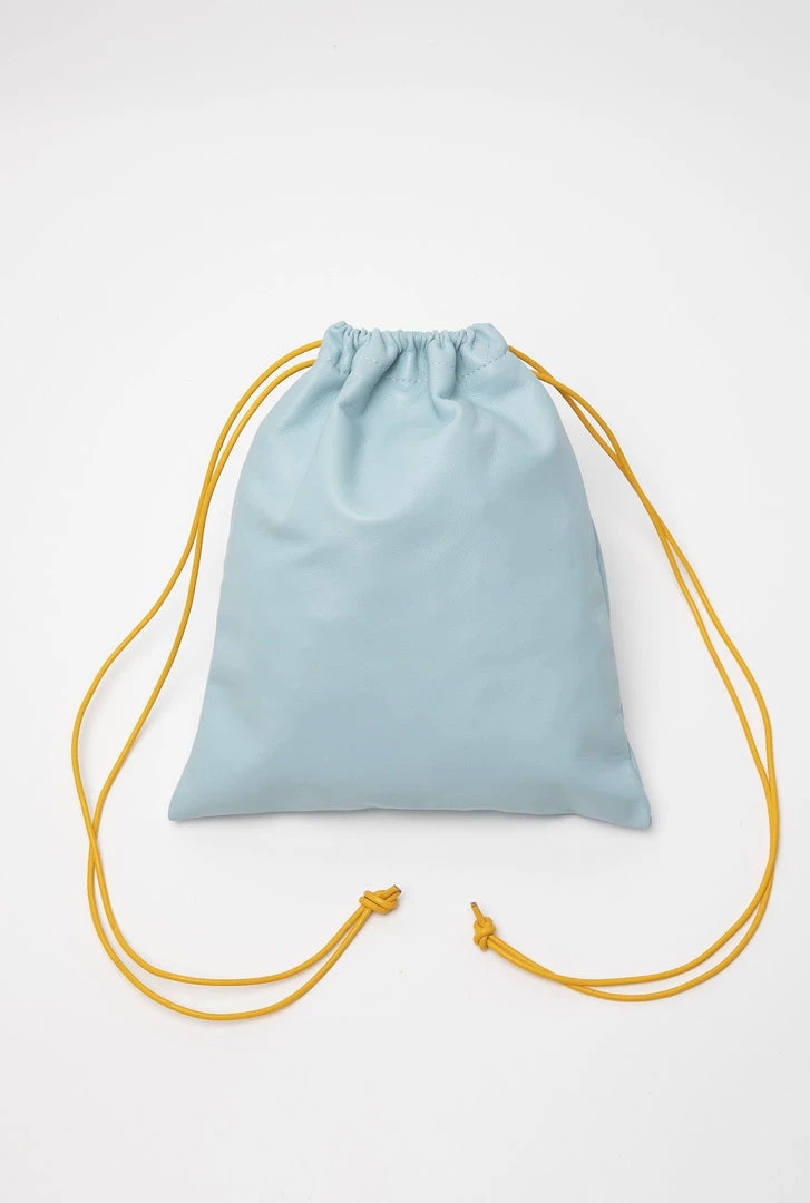 Los Angeles Apparel LMBLTR001 - Lambskin Drawstring Bag Women's 6 Los Angeles Apparel LMBLTR001 - Lambskin Drawstring Bag Women's