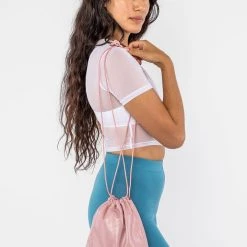 Los Angeles Apparel LMBLTR001 - Lambskin Drawstring Bag Women's