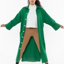 Los Angeles Apparel RLTH3401 - Leather Mockneck Tee Women's