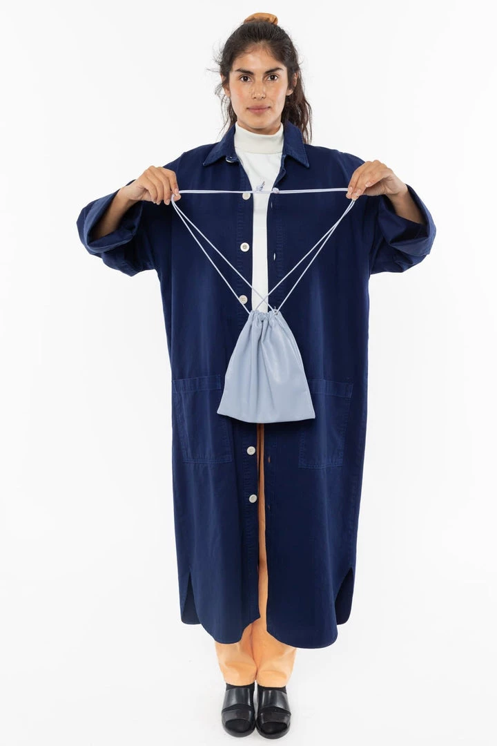 Los Angeles Apparel LMBLTR001 - Lambskin Drawstring Bag Women's 17 Los Angeles Apparel LMBLTR001 - Lambskin Drawstring Bag Women's