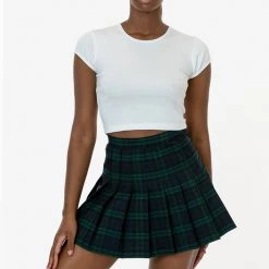 Los Angeles Apparel RGB300P - Plaid Tennis Skirt Women's