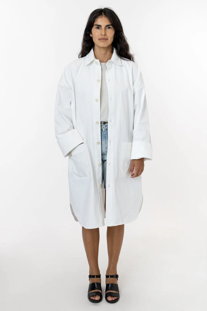Los Angeles Apparel RCT312GD - Mid Length Lab Coat 6 Los Angeles Apparel RCT312GD - Mid Length Lab Coat