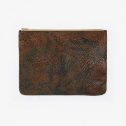 Los Angeles Apparel RLH3434 - Small Leather Zip Pouch Women's