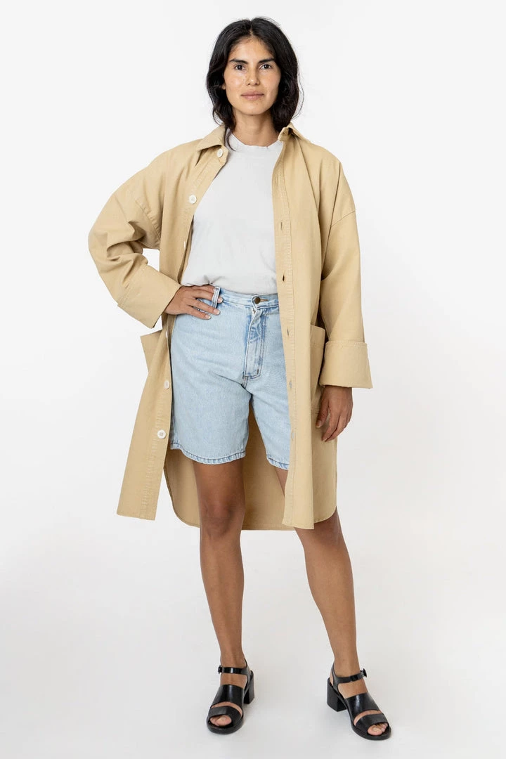 Los Angeles Apparel RCT312GD - Mid Length Lab Coat 3 Los Angeles Apparel RCT312GD - Mid Length Lab Coat