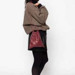 Los Angeles Apparel LMBLTR001 - Lambskin Drawstring Bag Women's 35 Los Angeles Apparel LMBLTR001 - Lambskin Drawstring Bag Women's