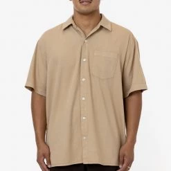 Los Angeles Apparel RCT419GD - Cotton Twill Casual Button Up Shirt Women's