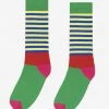 Los Angeles Apparel Women's MTSTRSOCK - Multi Stripe Colorblock Sock