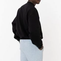 Los Angeles Apparel MWF1047 - 10 Oz. Mid-weight Poly Cotton Fleece Wide Crewneck