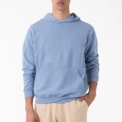 Los Angeles Apparel MWT09GD - Long Sleeve Garment Dye French Terry Pullover Hoodie