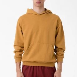 Los Angeles Apparel MWT09GD - Long Sleeve Garment Dye French Terry Pullover Hoodie