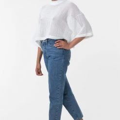 Los Angeles Apparel RIN331 - Cotton Fishnet Crop Top